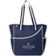 Retro Sport Tote with Pickleball Paddle Pocket Transfer - Navy - Front