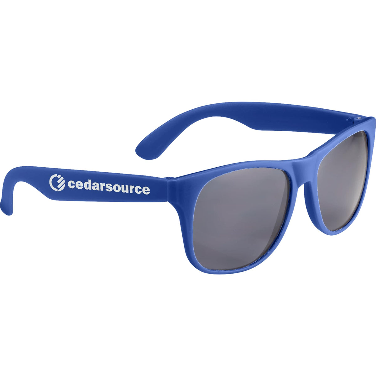 Retro Sunglasses with Solid Royal Blue Frame - Royal - Front