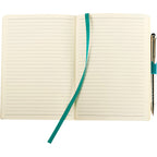 Revello Recycled Soft Cover Journal, 5 x 7 Inches Debossing - Turquoise - Front 2