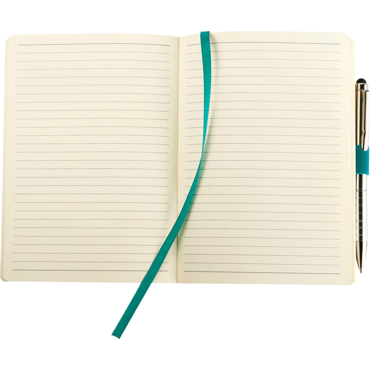 Revello Recycled Soft Cover Journal, 5 x 7 Inches Debossing - Turquoise - Front 2