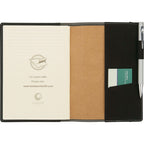 Revello Refillable Soft Cover Journal, 5.25 x 7.5 Inches Debossing - Black - Front 3