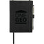 Revello Soft Cover Journal and Stylus Pen Set, 5 x 7 Inches Debossing - Black - Front
