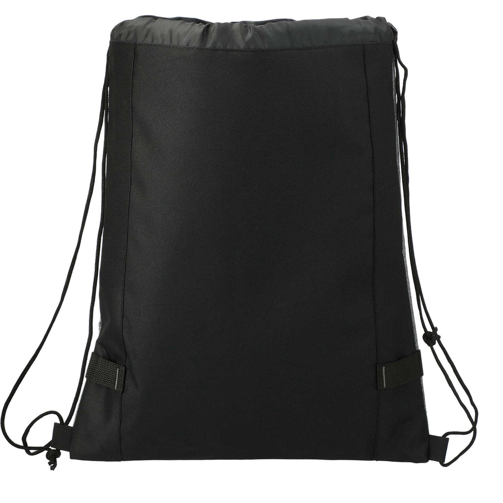 Reverb Drawstring Bag with Carabiner Loops Embroidery - Graphite - Back