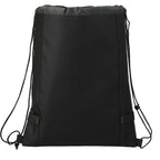 Reverb Drawstring Bag with Carabiner Loops - Graphite - Back