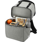 Revive Recycled Backpack Cooler with Dry Top Section Transfer - Graphite - Left Angle 4