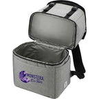 Revive Recycled Backpack Cooler with Dry Top Section Transfer - Graphite - Left Angle