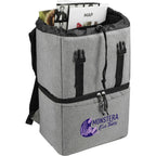 Revive Recycled Backpack Cooler with Dry Top Section Transfer - Graphite - Right Angle
