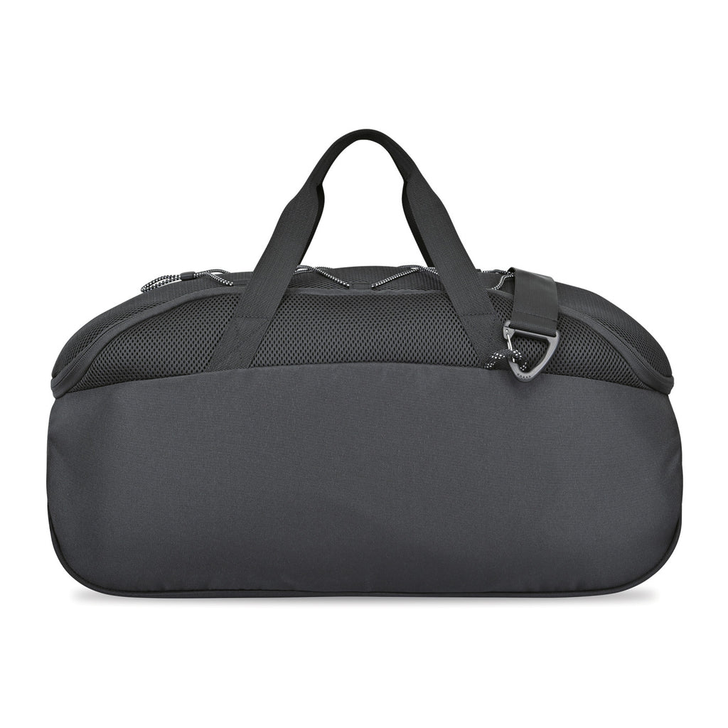 Revive Recycled Mesh Gym Duffel with Shoe Bag - Black - View 3