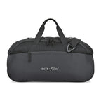 Revive Recycled Mesh Gym Duffel with Shoe Bag Transfer - Black - View 1