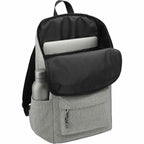 Revive Recycled Rucksack for 15 Inch Laptops Embroidery - Graphite - Propped 2