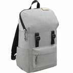 Revive Recycled Rucksack for 15 Inch Laptops Transfer - Graphite - Angled 2
