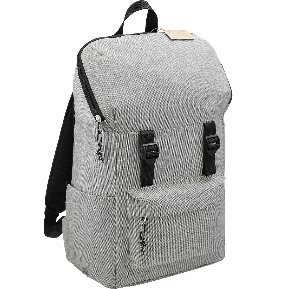 Revive Recycled Rucksack for 15 Inch Laptops Transfer - Graphite - Angled 2