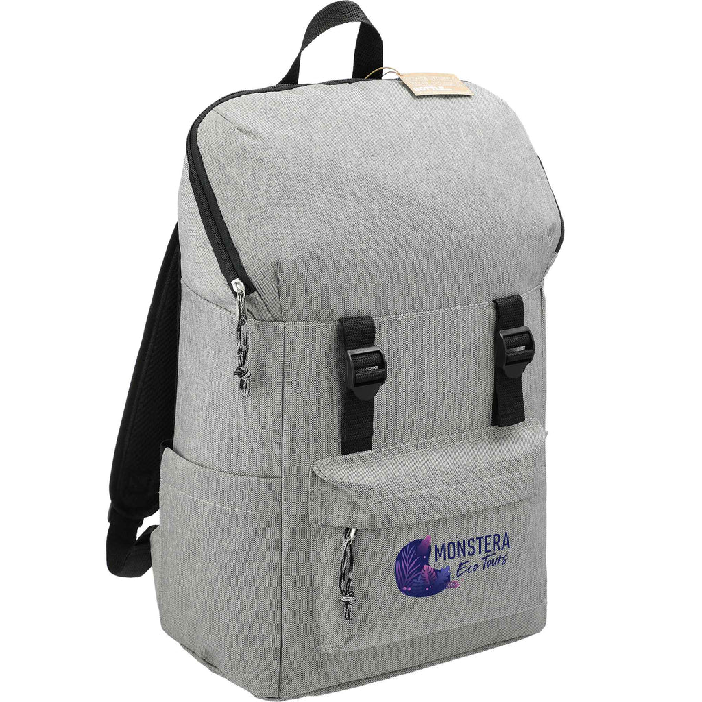Revive Recycled Rucksack for 15 Inch Laptops Transfer - Graphite - Angled