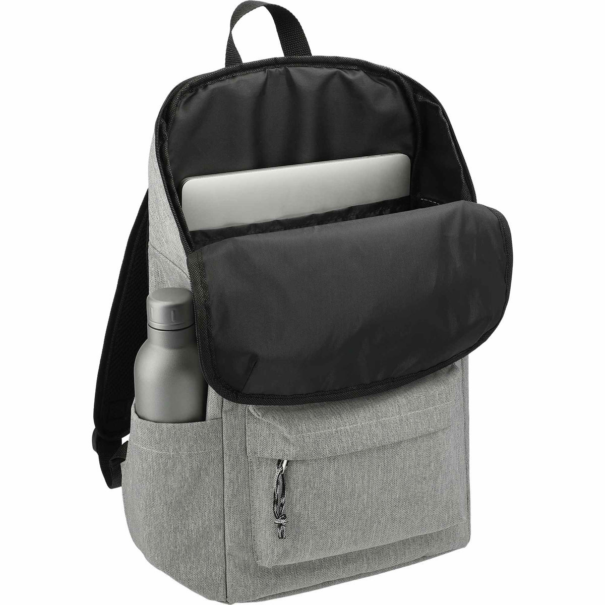 Revive Recycled Rucksack for 15 Inch Laptops Transfer - Graphite - Propped 2