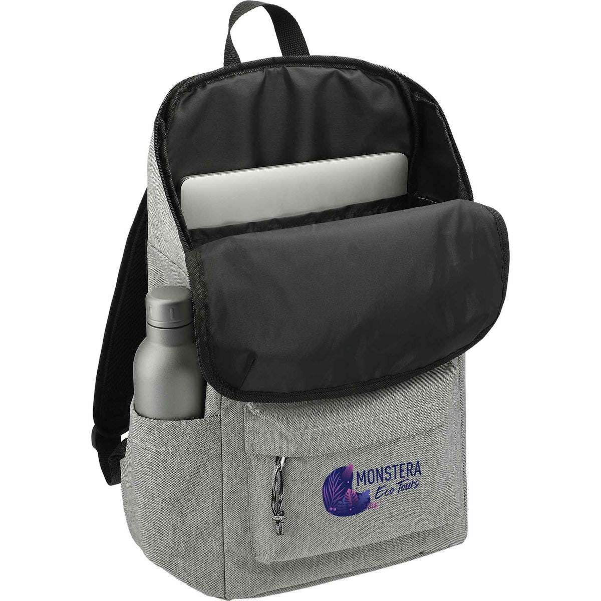 Revive Recycled Rucksack for 15 Inch Laptops Transfer - Graphite - Propped
