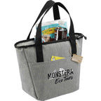 Revive Recycled Tote Cooler for 9 Cans Embroidery - Graphite - Right Angle 2