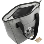Revive Recycled Tote Cooler for 9 Cans Embroidery - Graphite - Right Angle 3