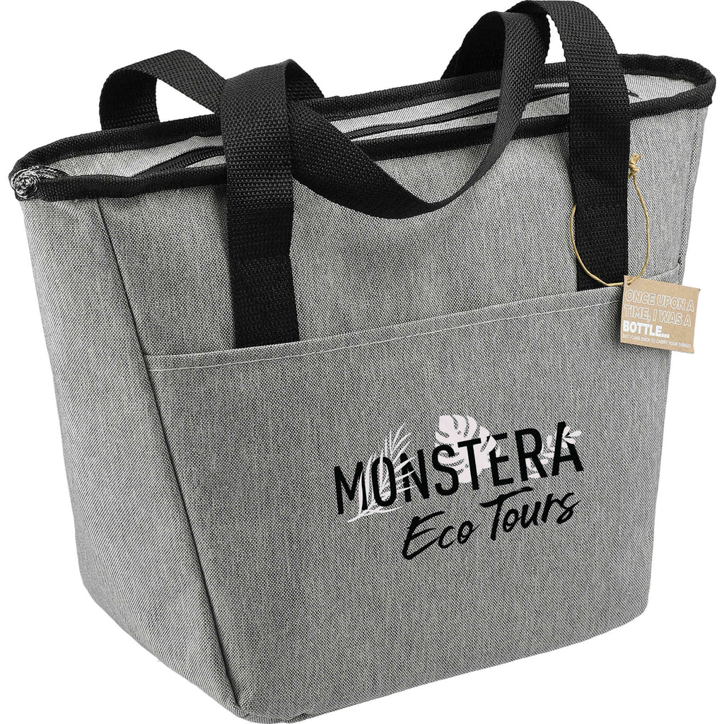 Revive Recycled Tote Cooler for 9 Cans Transfer - Graphite - Right Angle