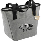 Revive Recycled Tote Cooler for 9 Cans Transfer - Graphite - Right Angle