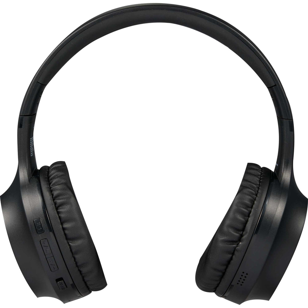 Rewired Bluetooth Headphones in Recycled Plastic - Black - Front 2
