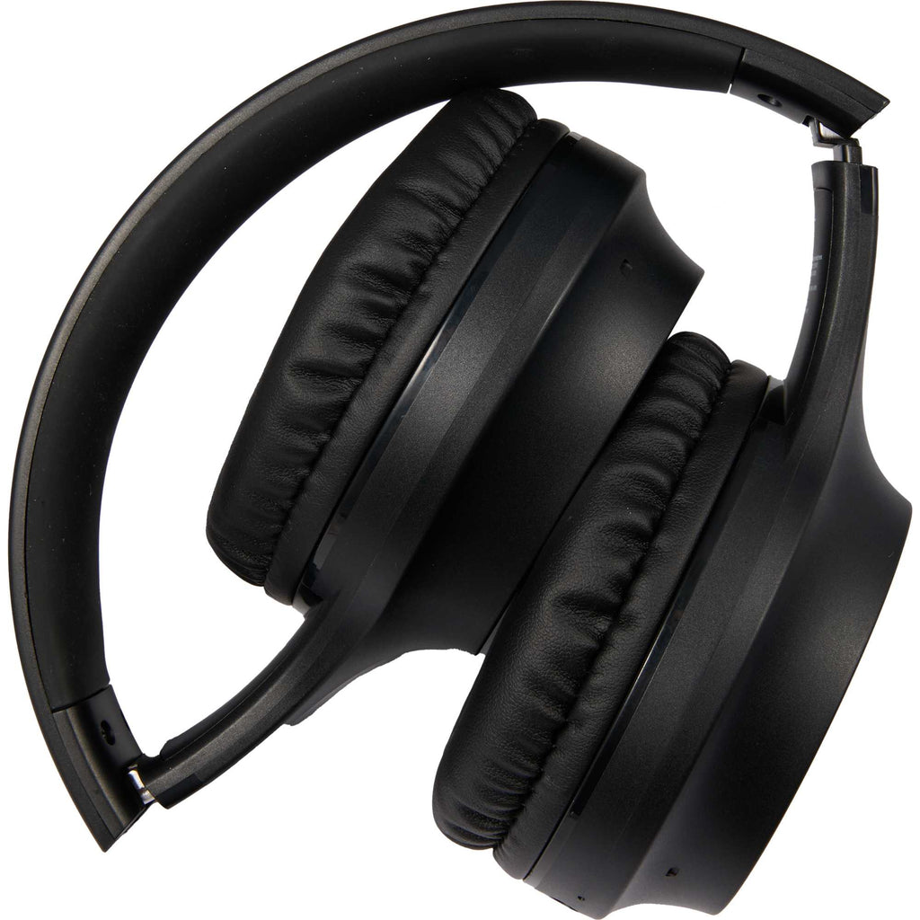 Rewired Bluetooth Headphones in Recycled Plastic - Black - Front Folded