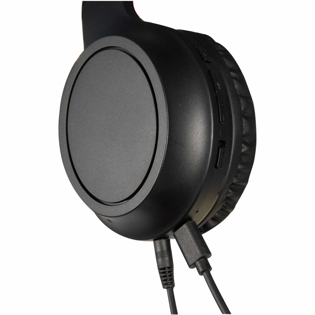 Rewired Bluetooth Headphones in Recycled Plastic - Black - Left Side Detail