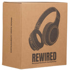 Rewired Bluetooth Headphones in Recycled Plastic - Black - Right Angle Packaging 2
