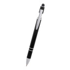 Rexton Incline Pen with Stylus - Black - Front