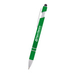Rexton Incline Pen with Stylus - Green - Silk Screen