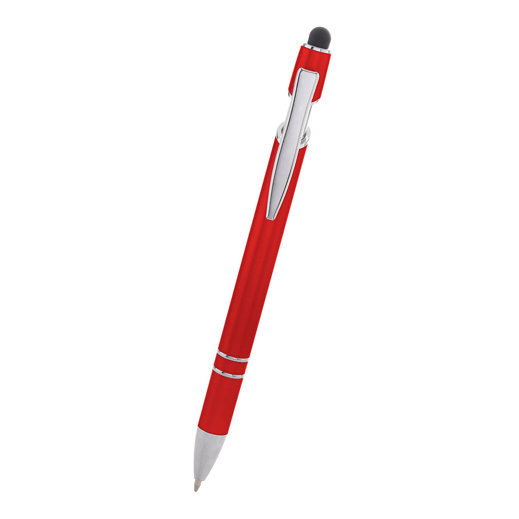 Rexton Incline Pen with Stylus - Red - Front
