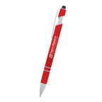 Rexton Incline Pen with Stylus - Red - Laser Engraving