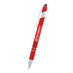 Rexton Incline Pen with Stylus - Red - Silk Screen