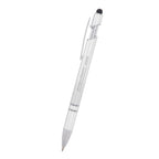 Rexton Incline Pen with Stylus - Silver - Laser Engraving