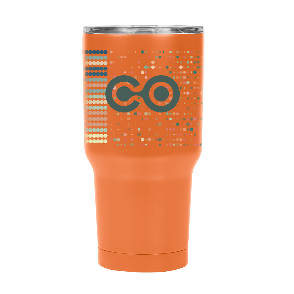 Reynolds Stainless Steel Tumbler in Full Color, 30 oz - Orange - Megabrite