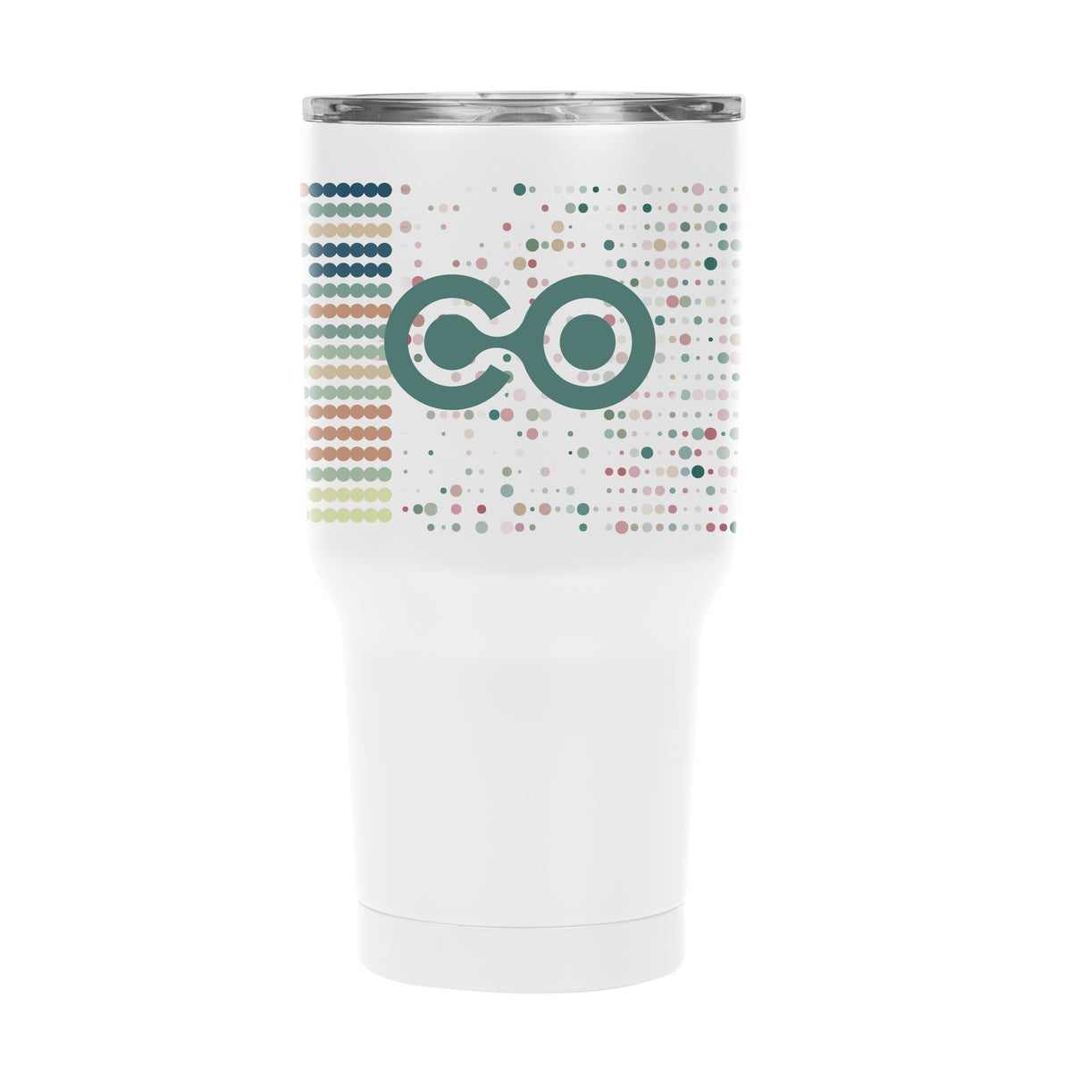 Reynolds Stainless Steel Tumbler in Full Color, 30 oz - White - Megabrite