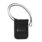 RFID Blocking Neck Wallet - Black - Silk Screen