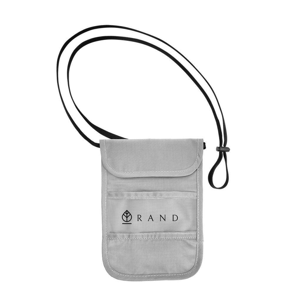 RFID Blocking Neck Wallet - Gray - Silk Screen