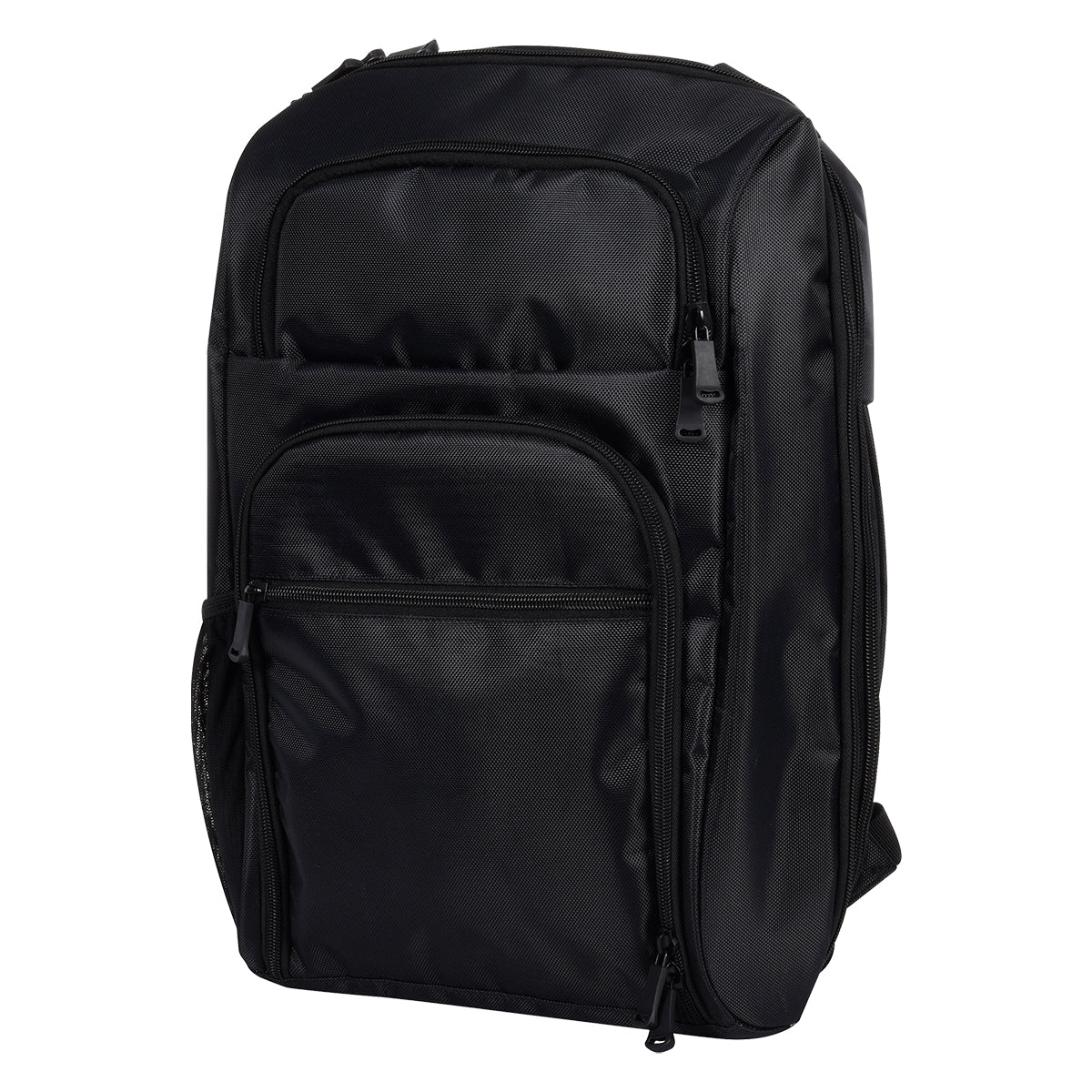 RFID Laptop Backpack and Briefcase - Black - Angle
