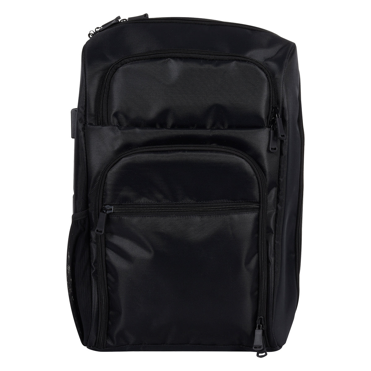 RFID Laptop Backpack and Briefcase - Black - Front