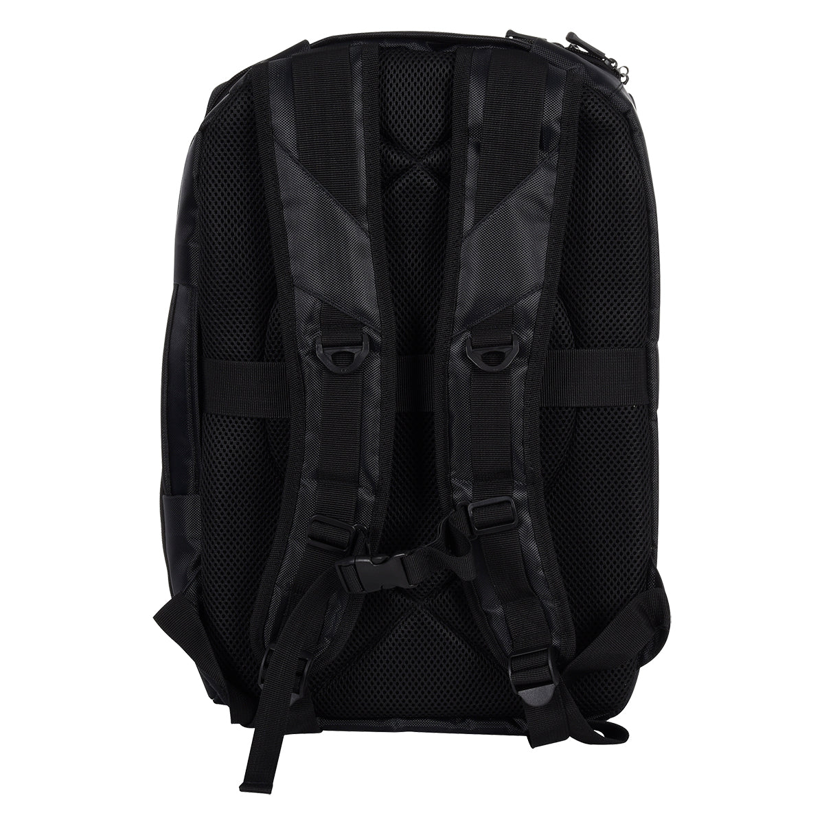 RFID Laptop Backpack and Briefcase Embroidery - Black - Back