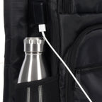 RFID Laptop Backpack and Briefcase Embroidery - Black - Bottle+and+Charger