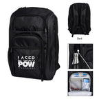 RFID Laptop Backpack and Briefcase Embroidery - Black - Silk Screen