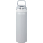 Rhine Sip or Swig Insulated Bottle, 30 oz Laser Engraving - Stone - Back 2