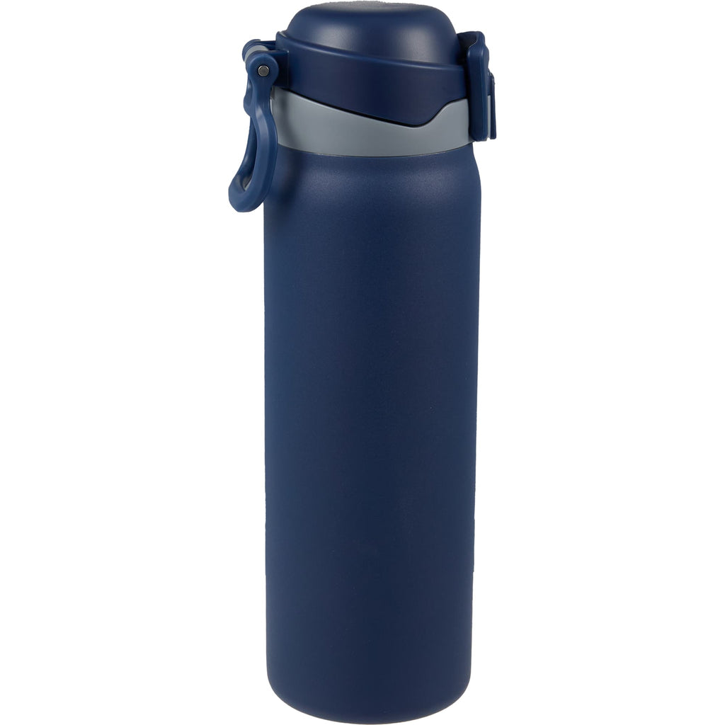 Rhine Sip or Swig Insulated Bottle, 30 oz - Navy - Handle Down Side