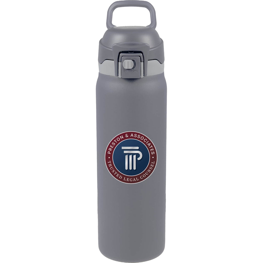 Rhine Sip or Swig Insulated Bottle, 30 oz - Stone - Front