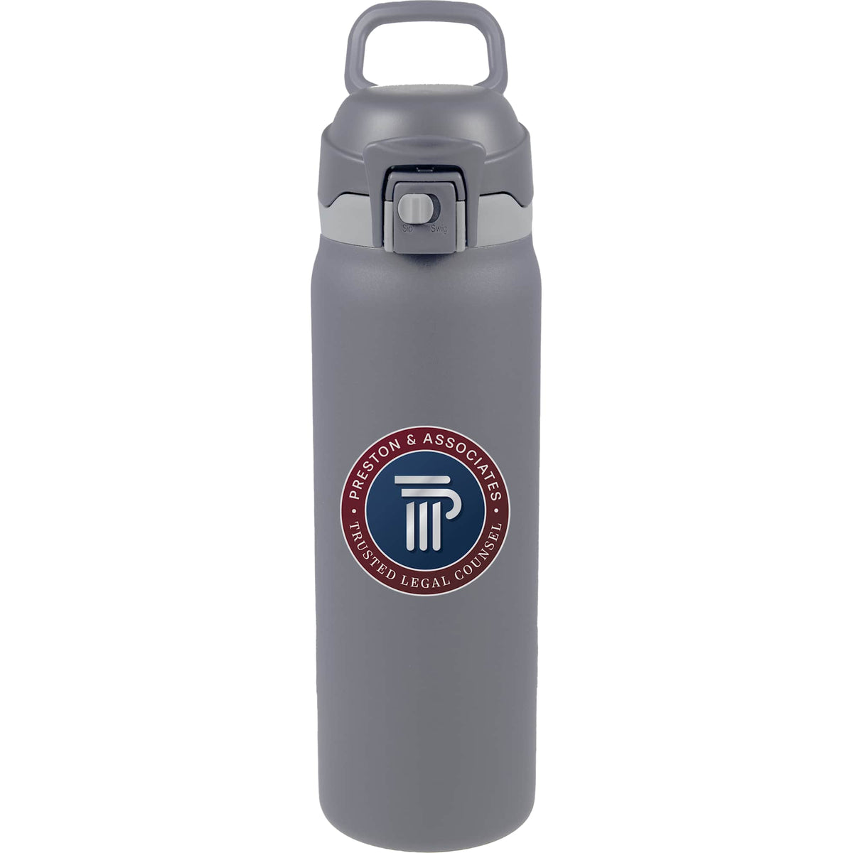Rhine Sip or Swig Insulated Bottle, 30 oz - Stone - Front