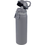 Rhine Sip or Swig Insulated Bottle, 30 oz - Stone - Left Angle Open