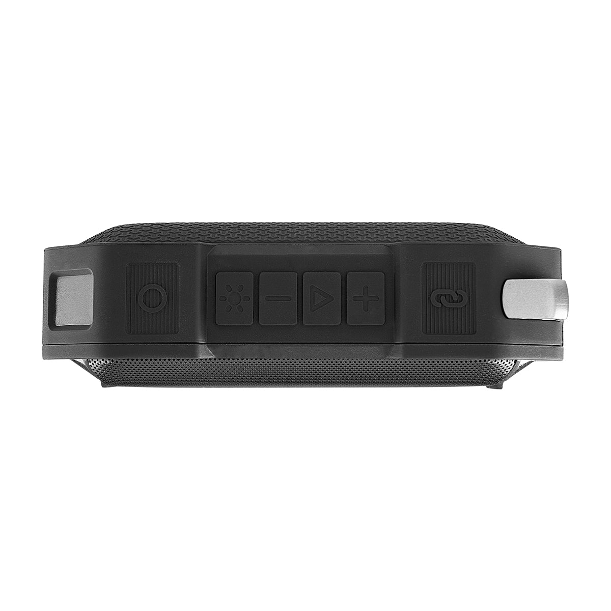 Rhythm Light-Up Speaker in Recycled ABS - Black - Top