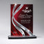 Ribbon Award, Small - Clear with Red