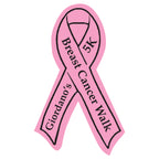 Ribbon Shaped Bumper Sticker - Ribbon Bumper Sticker